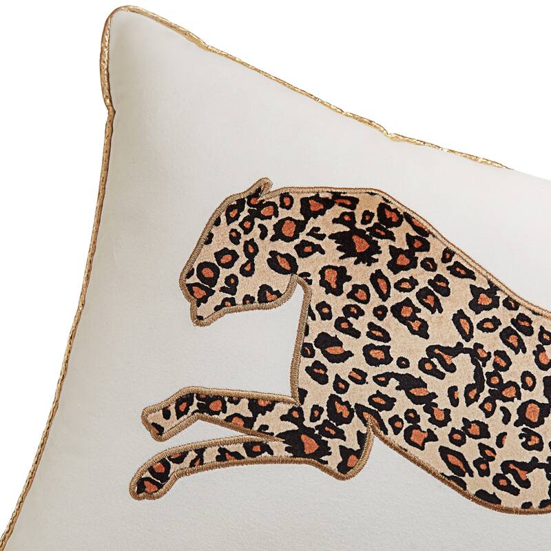 Juicy Couture Velvet Cheetah Pillow 14" x 24" On Sale Bed Bath